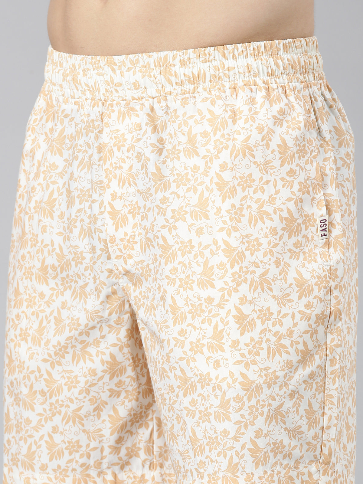 FASO Men’s Cotton Printed Shorts