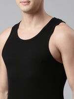 Faso Men's Cotton Rib Comfort Color Vest