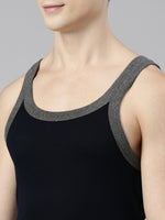 Faso Men's Cotton Racerback Color Vest