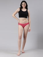 Faso Women's Cotton Outer Elastic Bikini (Pack of 2)