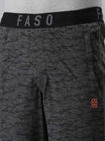 Faso Men's Cotton Elastic Track Shorts