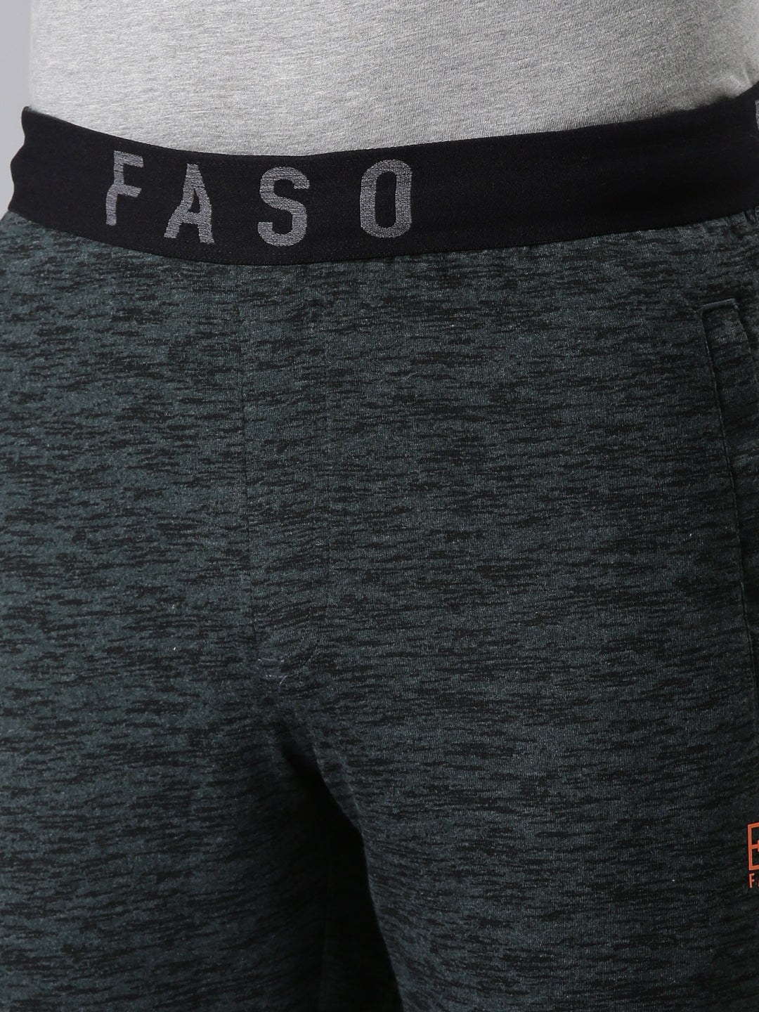 Faso Men's Premium Cotton Outer Elastic Jogger