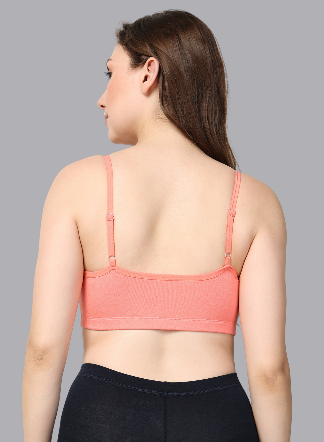 Faso Women's Cotton Beginners Bra with Strap