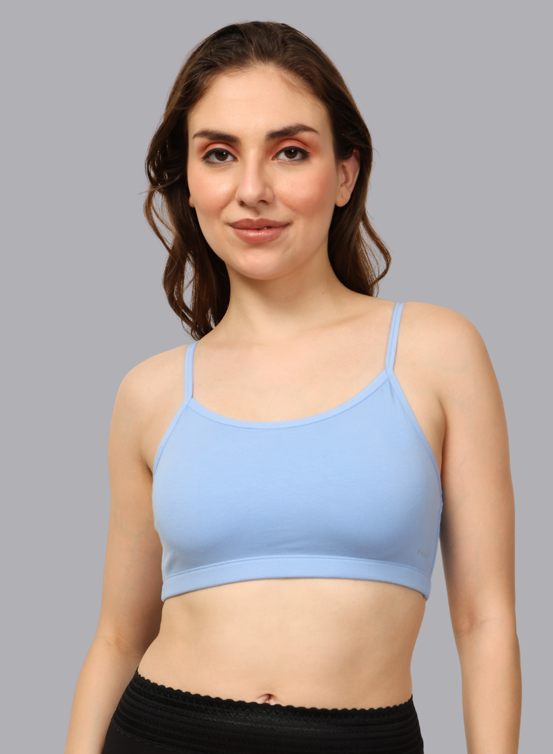 Faso Women's Cotton Beginners Bra with Strap