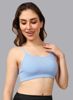 Faso Women's Cotton Beginners Bra with Strap