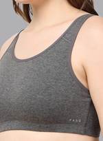 Faso Women's Cotton Beginners Sports Bra