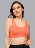 Faso Women's Cotton Moulded Sports Bra