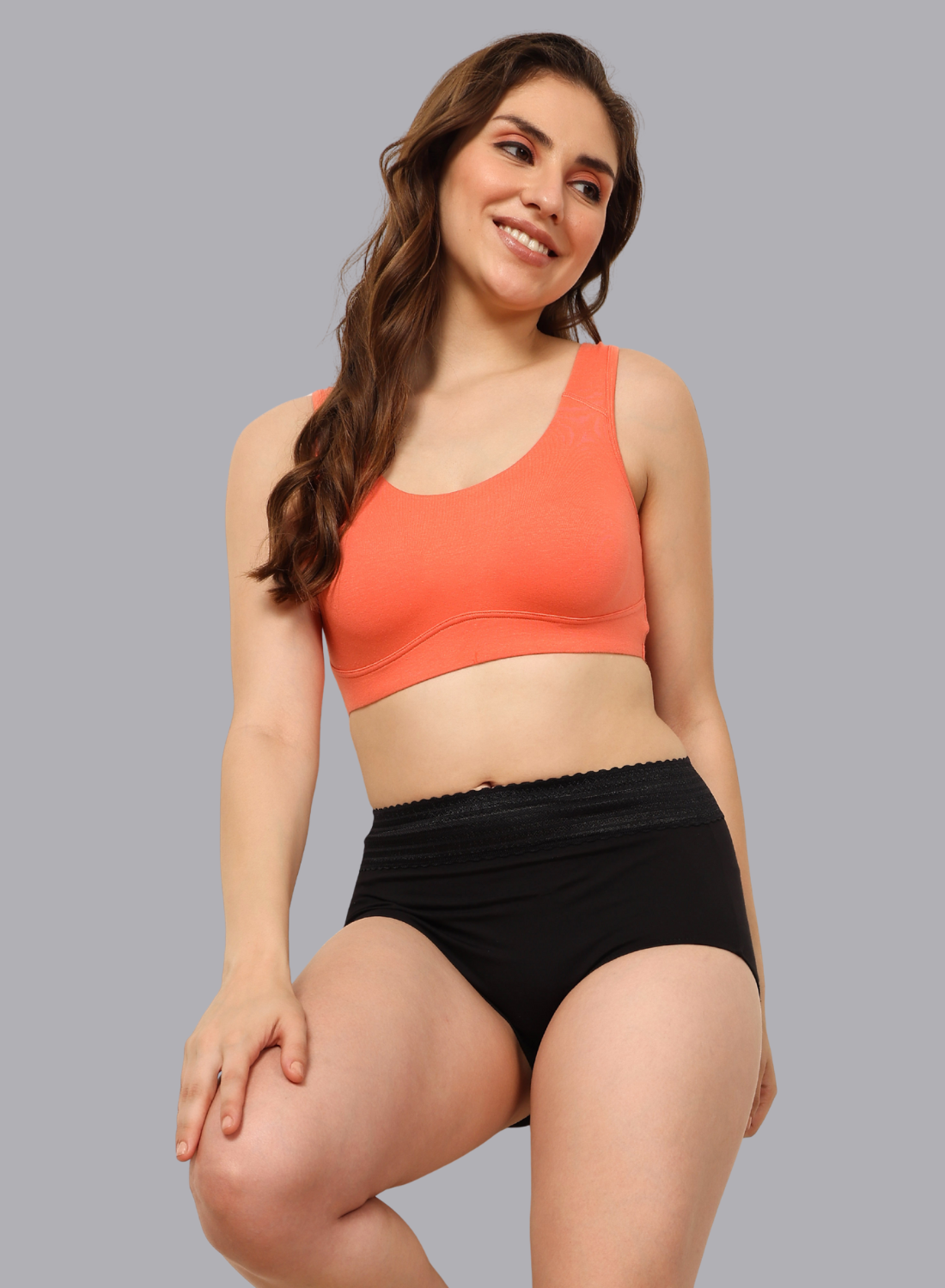 Faso Women's Cotton Moulded Sports Bra