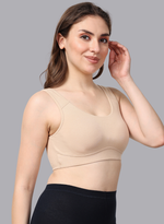 Faso Women's Cotton Moulded Sports Bra