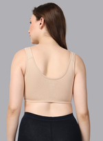 Faso Women's Cotton Moulded Sports Bra