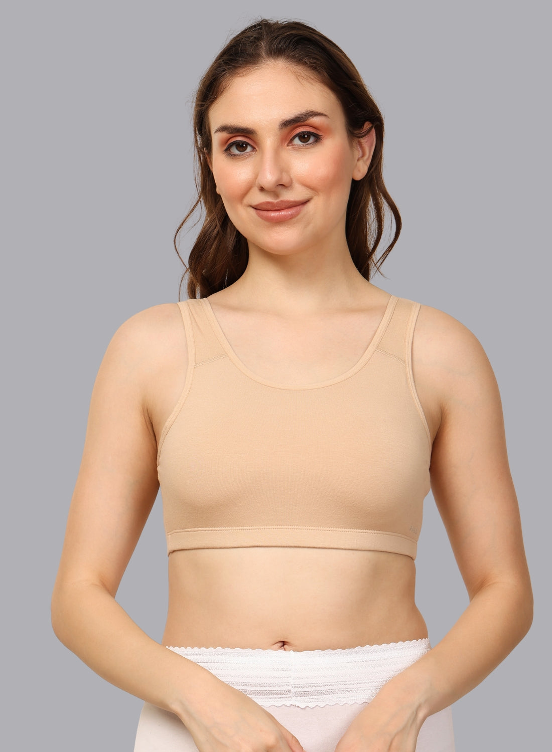 Faso Women's Cotton Beginners Sports Bra