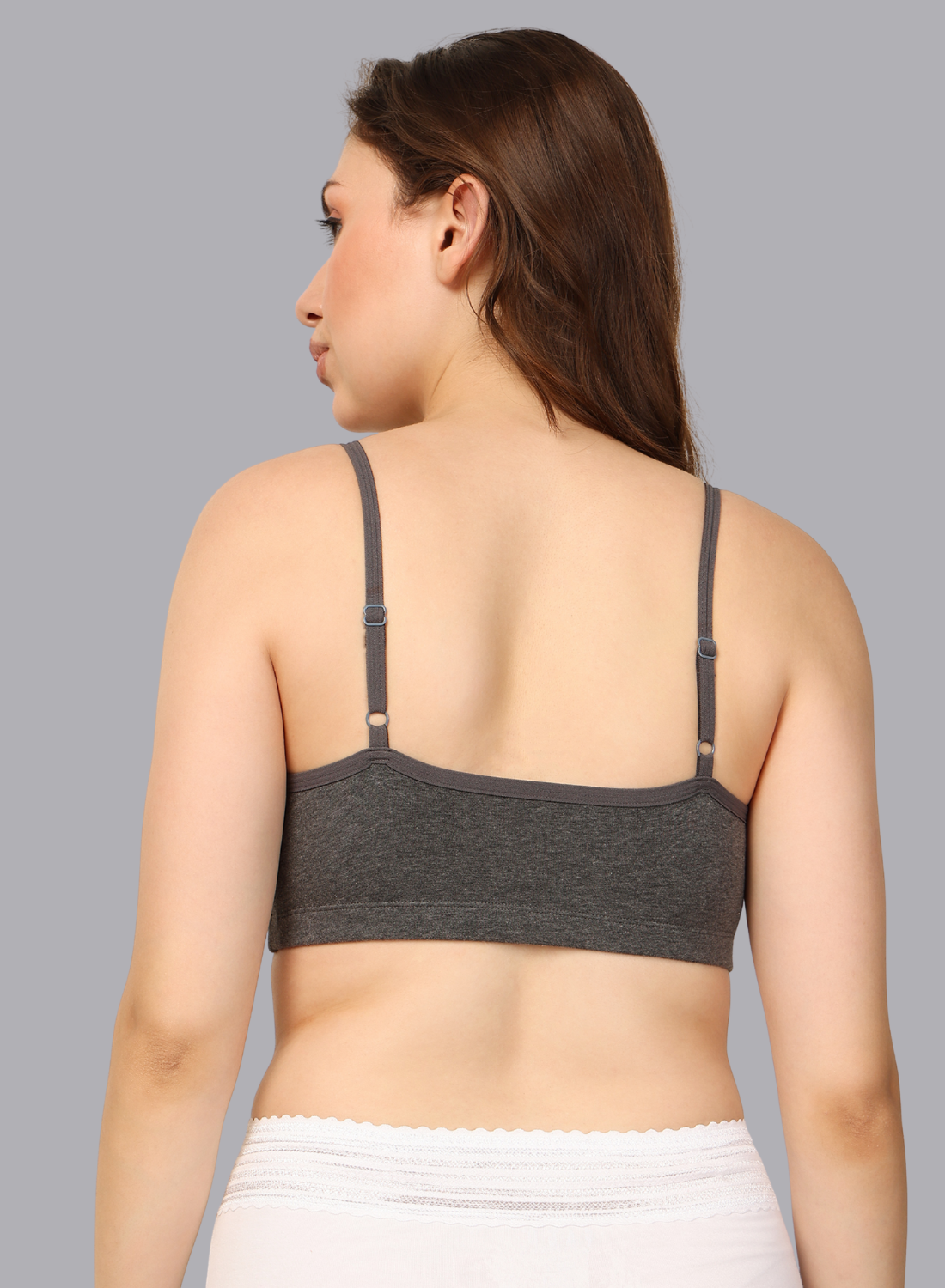 Faso Women's Cotton Beginners Bra with Strap