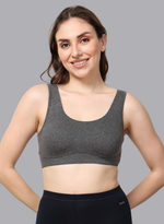 Faso Women's Cotton Moulded Sports Bra