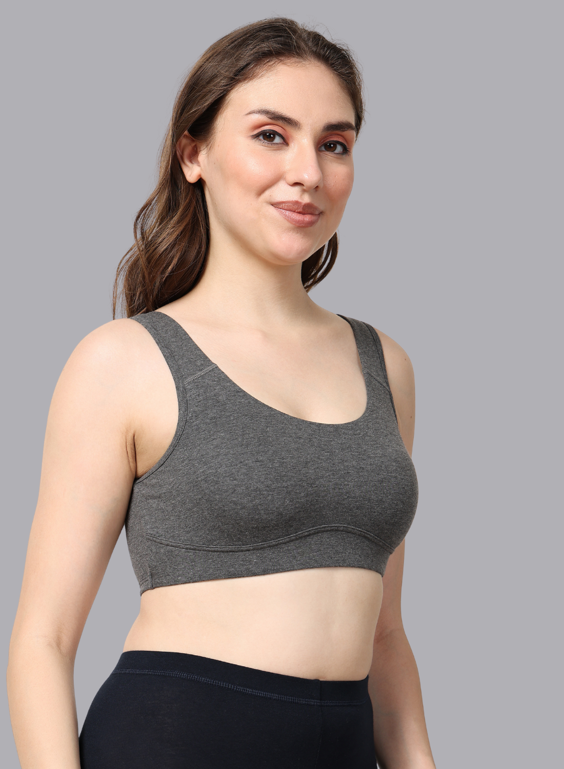 Faso Women's Cotton Moulded Sports Bra