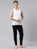 Faso Men's White Cotton Vest (Pack of 3)