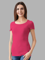 FASO Women’s Cotton Round Neck T-shirt (Pack of 2)