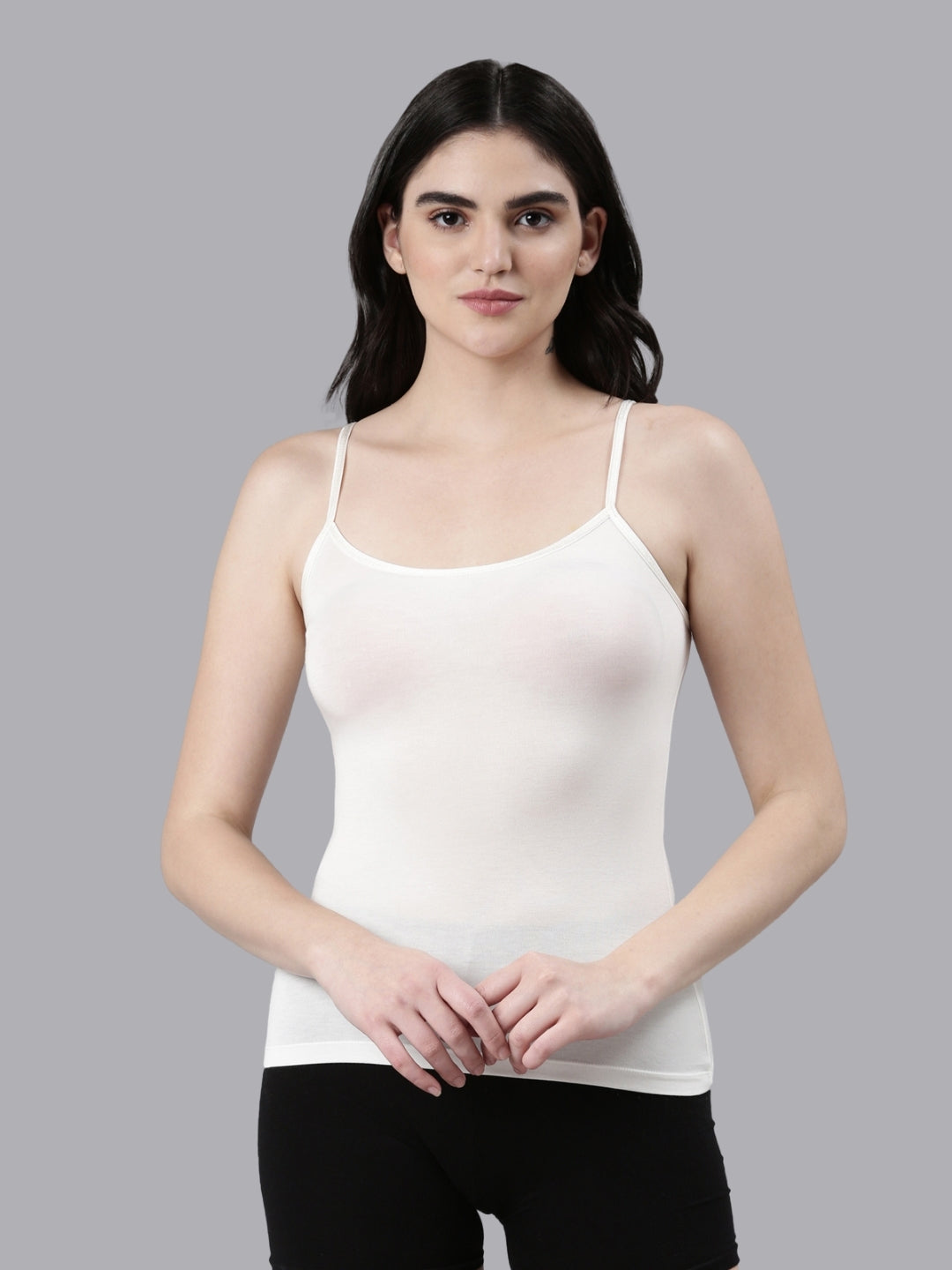 Faso Women's Cotton Stretch fabric Camisole