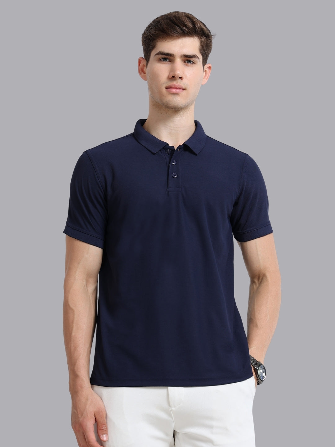 FASO Men's Polyester Polo T-shirt