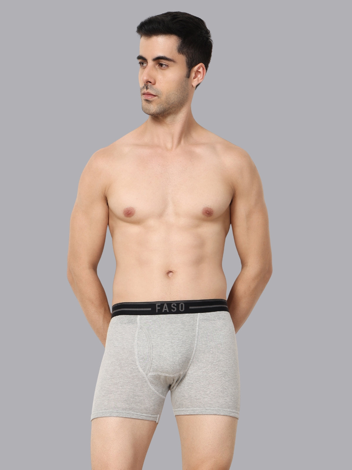 Faso Men's Cotton Outer Elastic Trunk (Pack of 2)