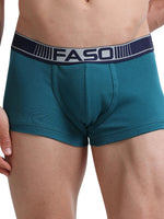 Faso Men's Cotton Neon Outer Elastic Trunk (Pack of 2)