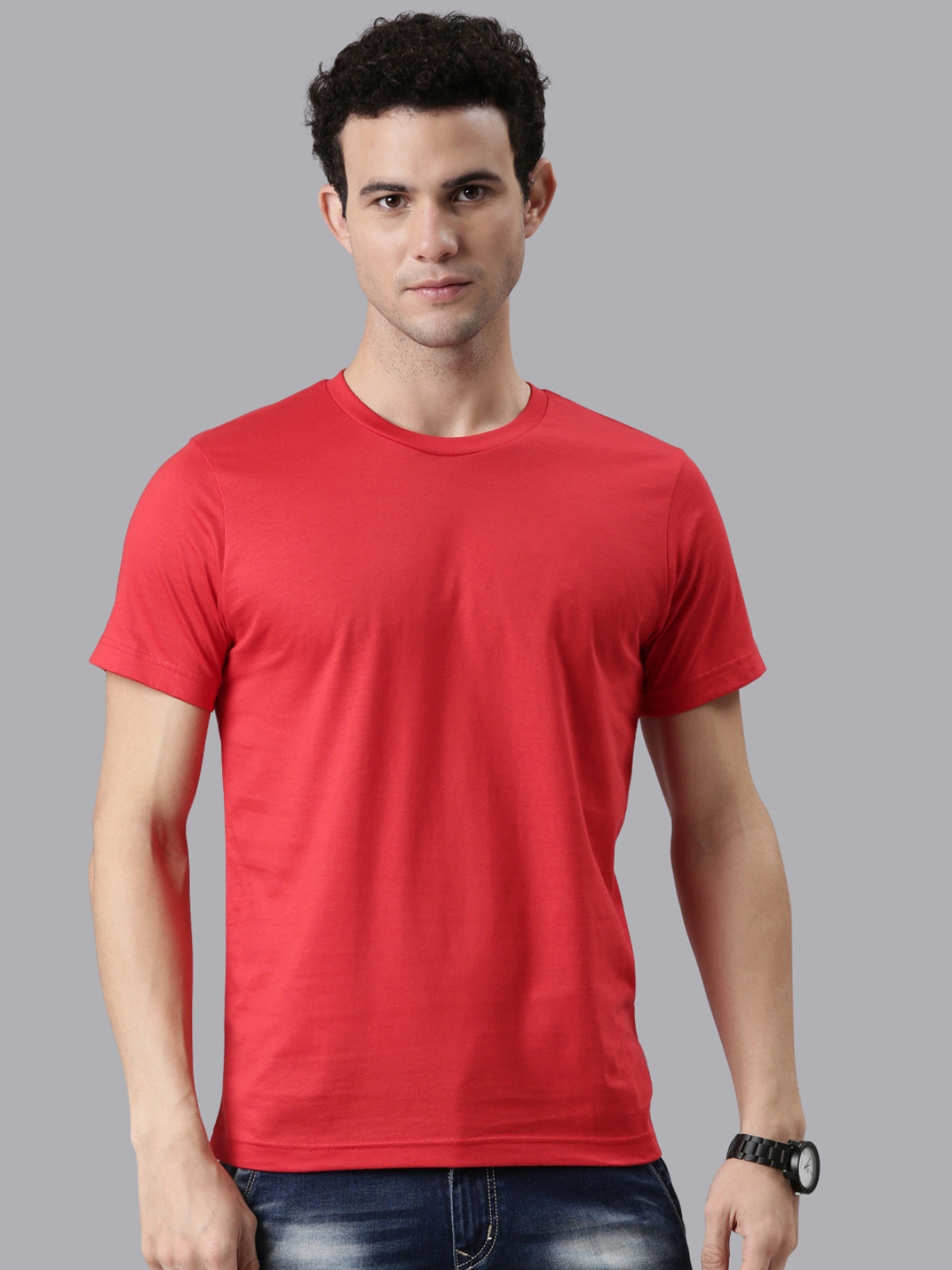 FASO Men’s Cotton Crew Neck Casual T-Shirt