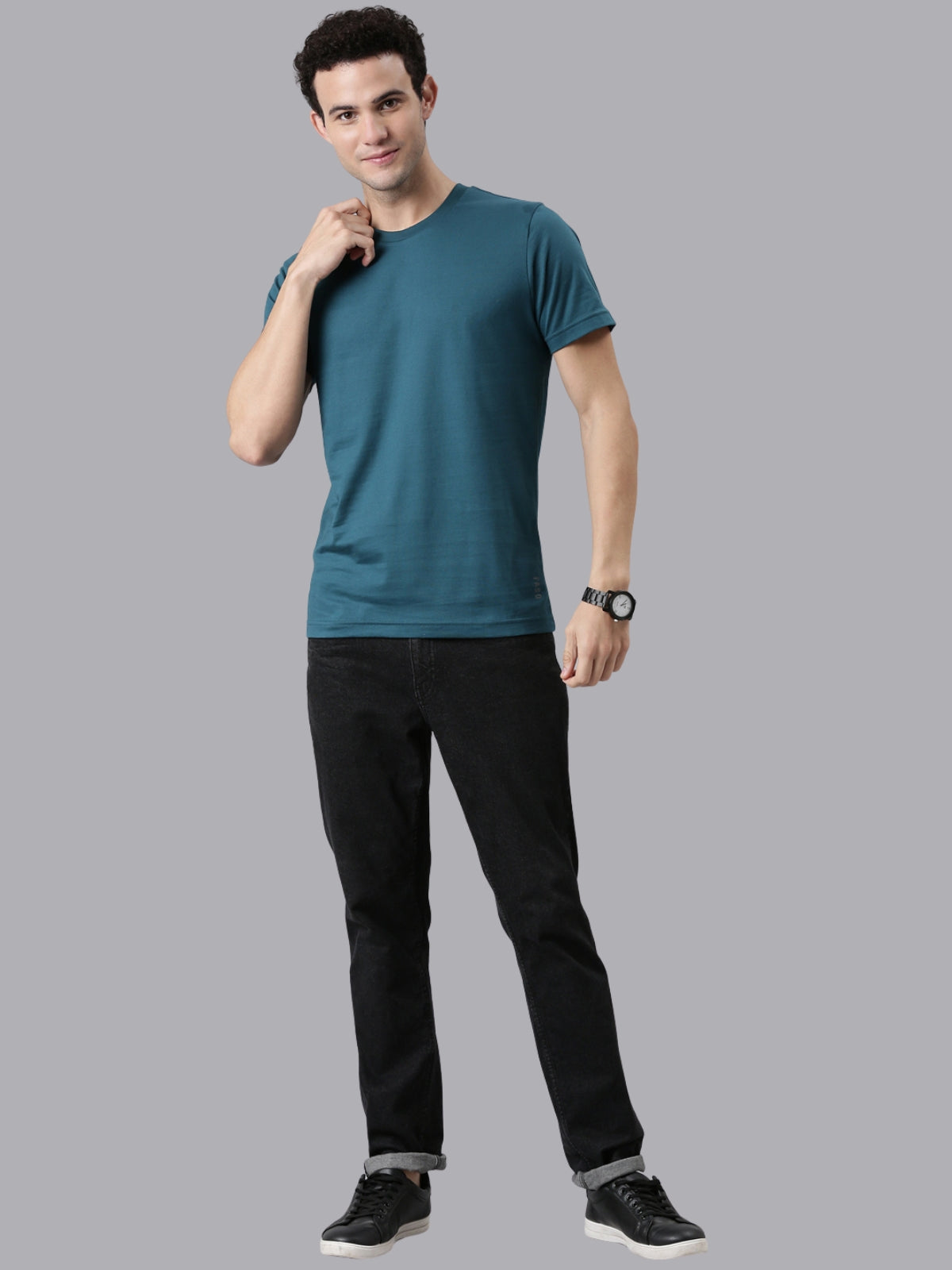 FASO Men’s Cotton Crew Neck Casual T-Shirt