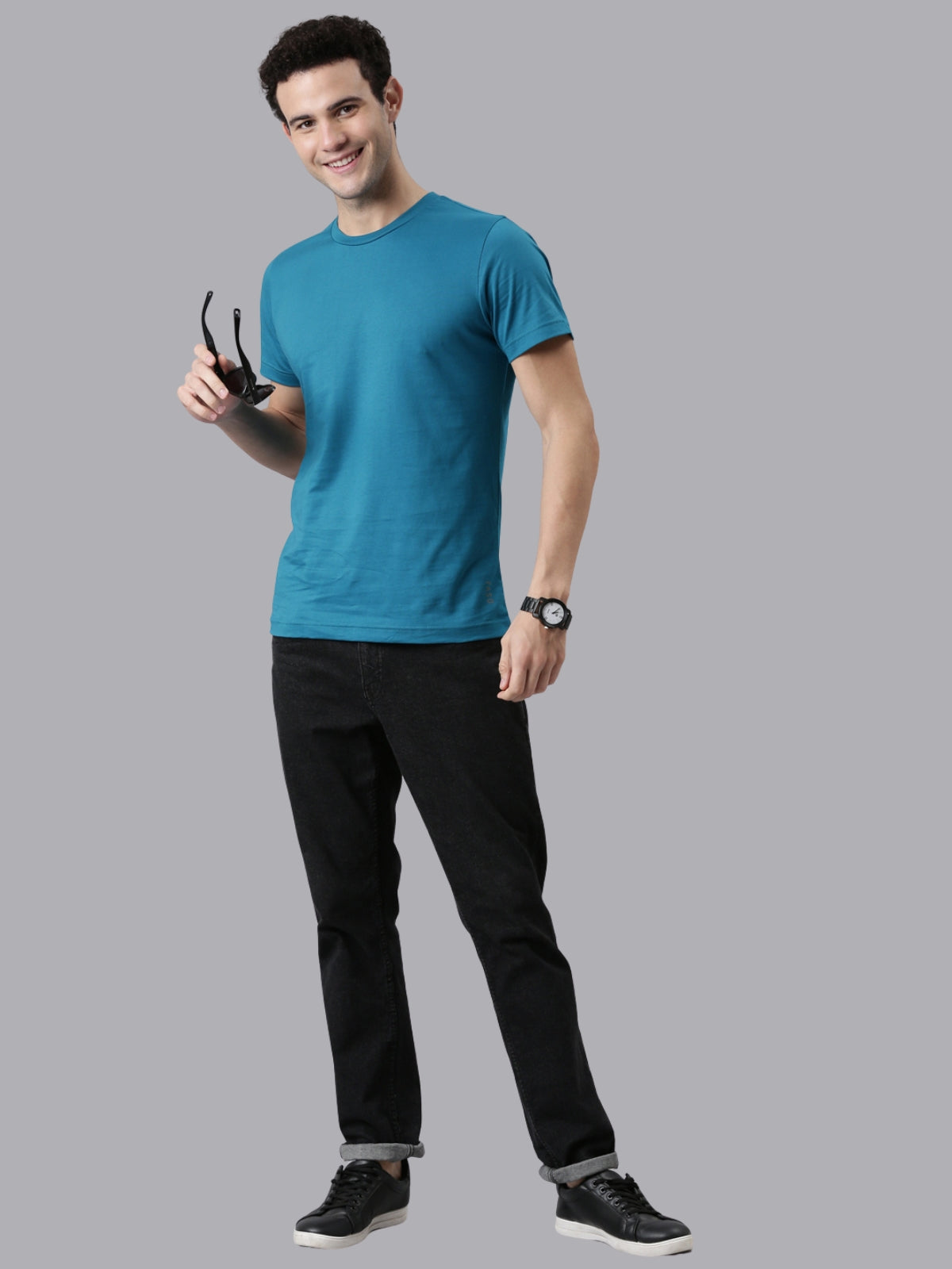 FASO Men’s Cotton Crew Neck Casual T-Shirt