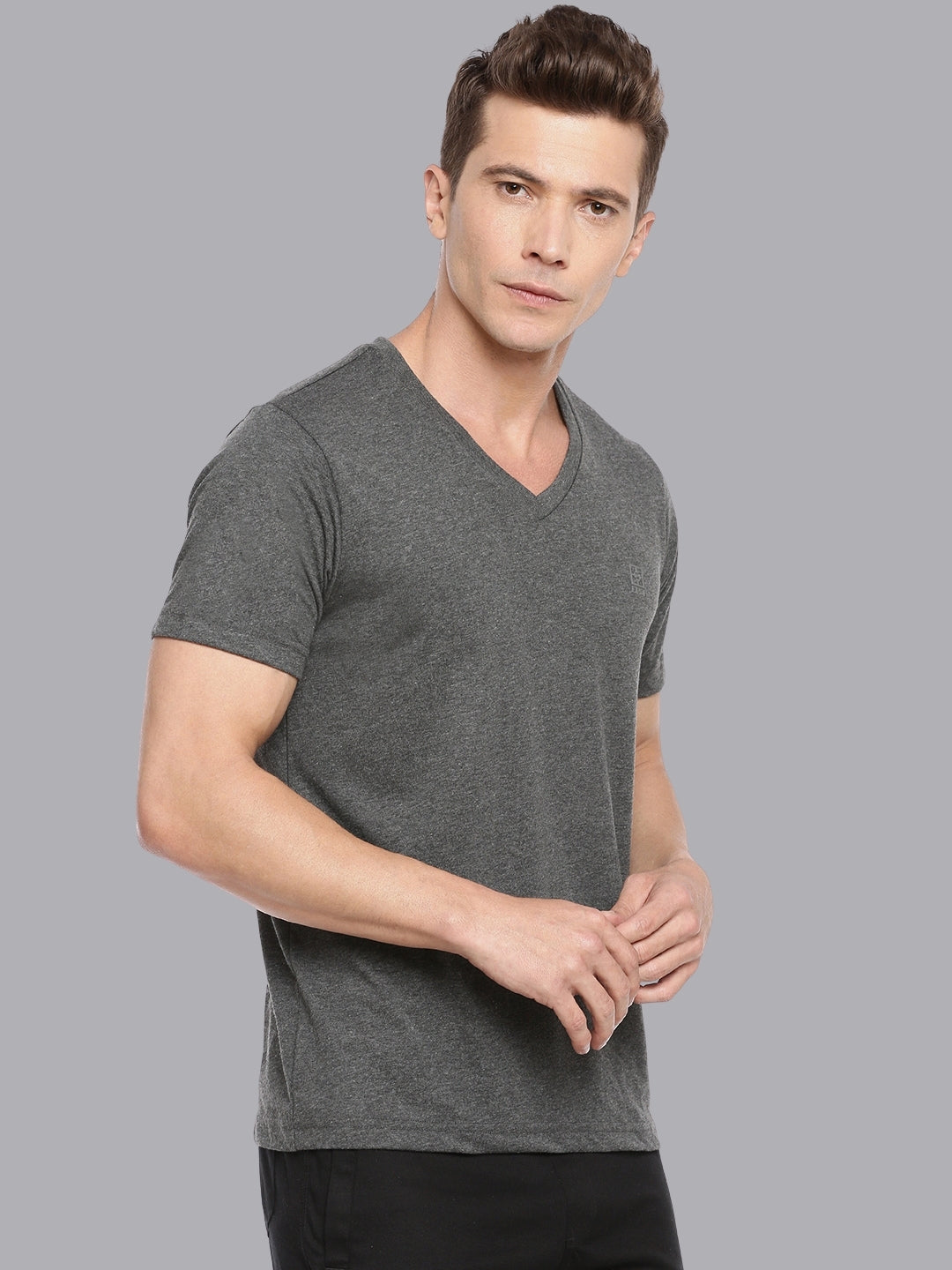 FASO Men’s Soft Cotton V-Neck T-Shirt