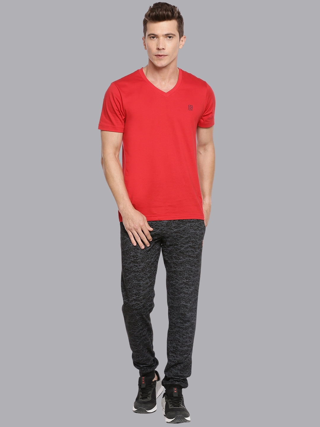 FASO Men’s Soft Cotton V-Neck T-Shirt