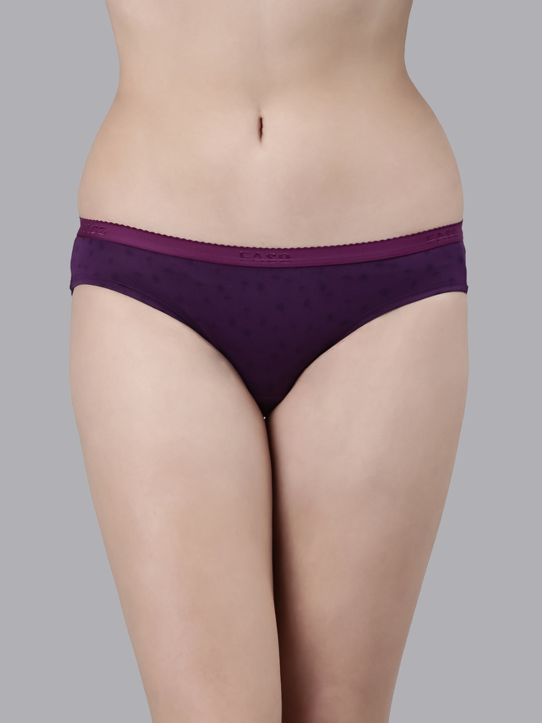 Faso Women's Cotton Outer Elastic Bikini (Pack of 3)
