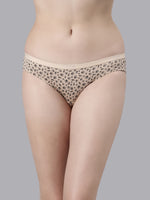 Faso Women's Cotton Outer Elastic Bikini (Pack of 3)