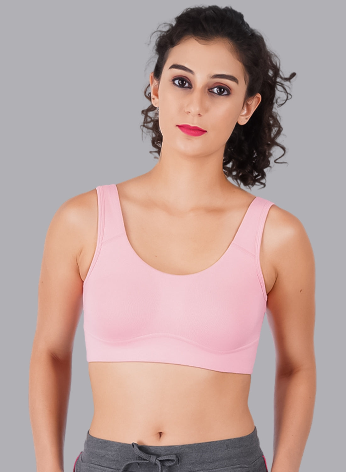 Faso Women's Cotton Moulded Sports Bra