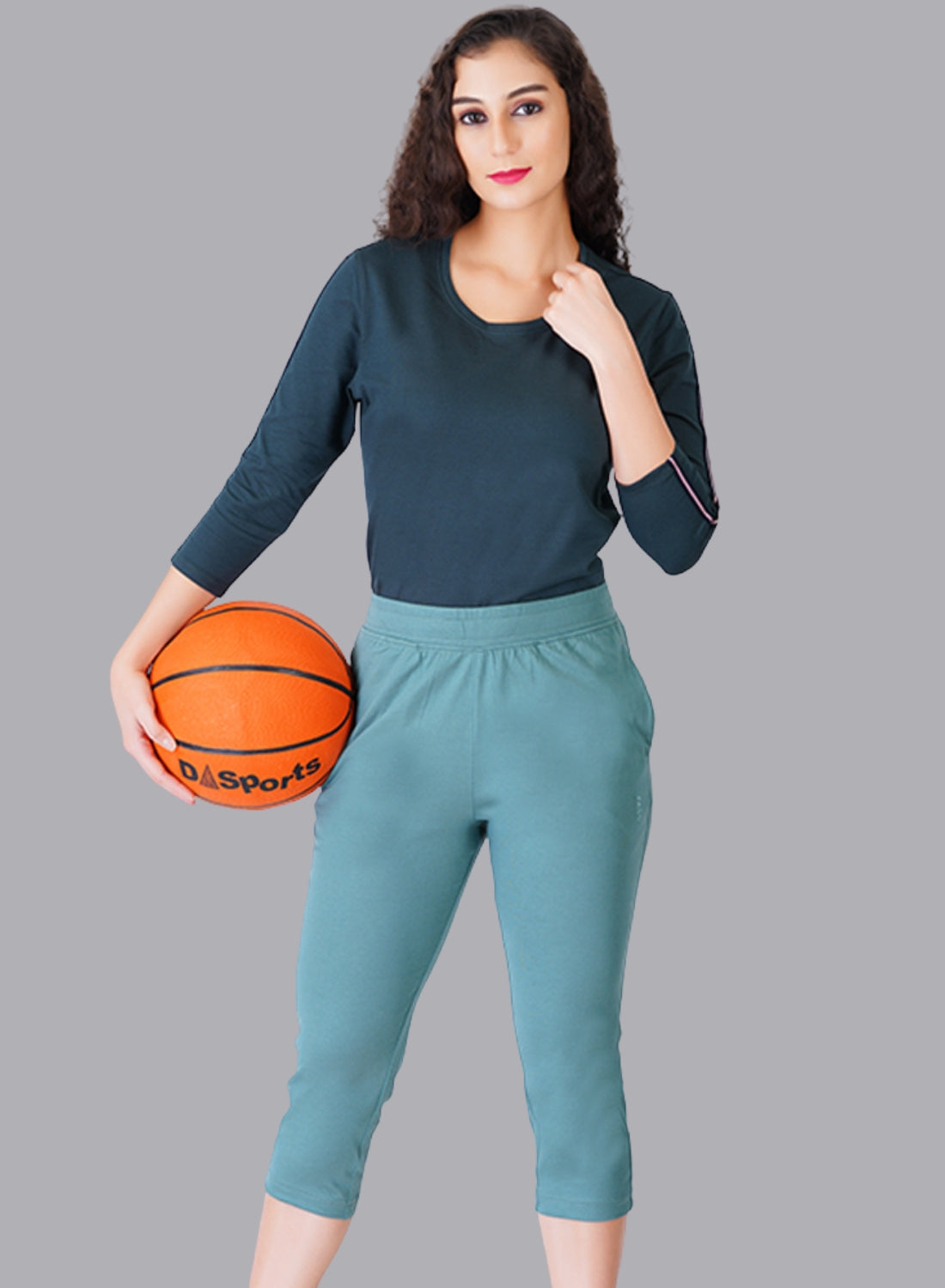 Faso Women's Cotton Loungewear Capri