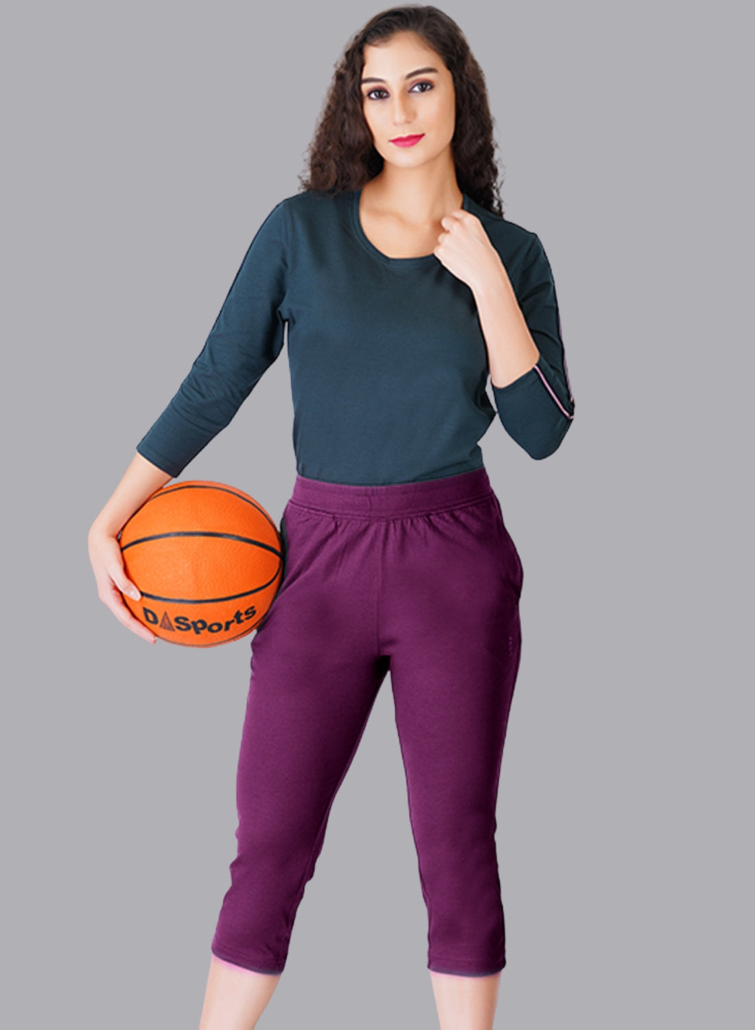 Faso Women's Cotton Loungewear Capri