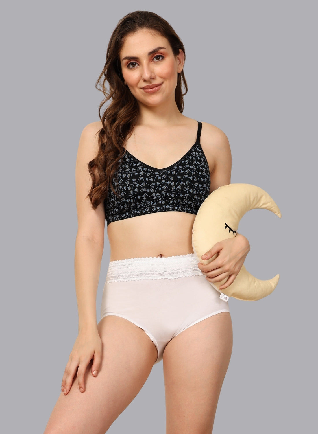 Faso Women's Cotton Printed Bra