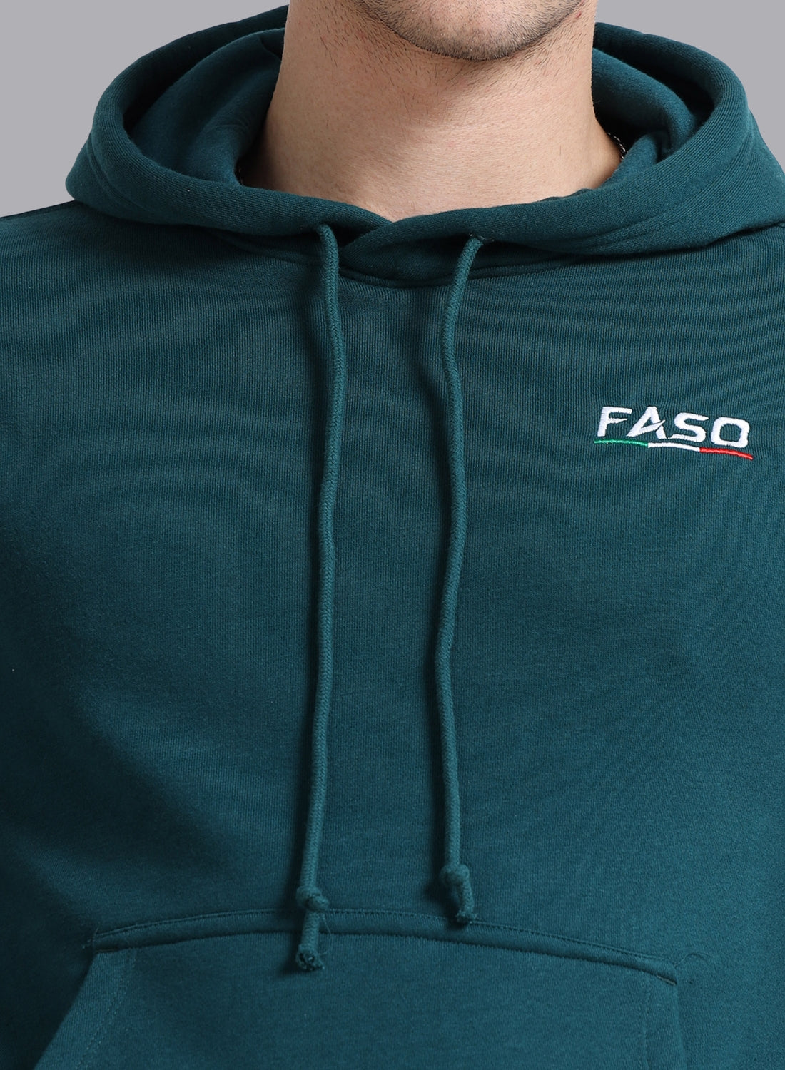 FASO Men’s Premium Fleece Hooded Sweatshirt