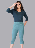 Faso Women's Cotton Loungewear Capri