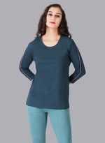Faso Women's Cotton 3/4 Sleeve T-Shirt
