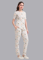 Faso Women's Cotton Printed Pyjama Set