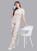 Faso Women's Cotton Printed Pyjama Set