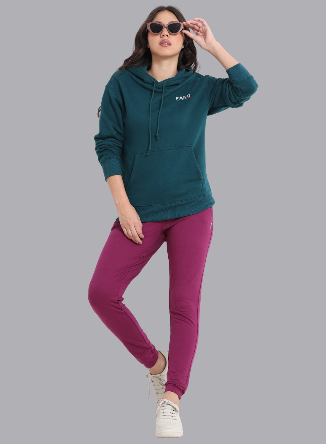 FASO Women’s Premium Fleece Oversize Hooded Sweatshirt