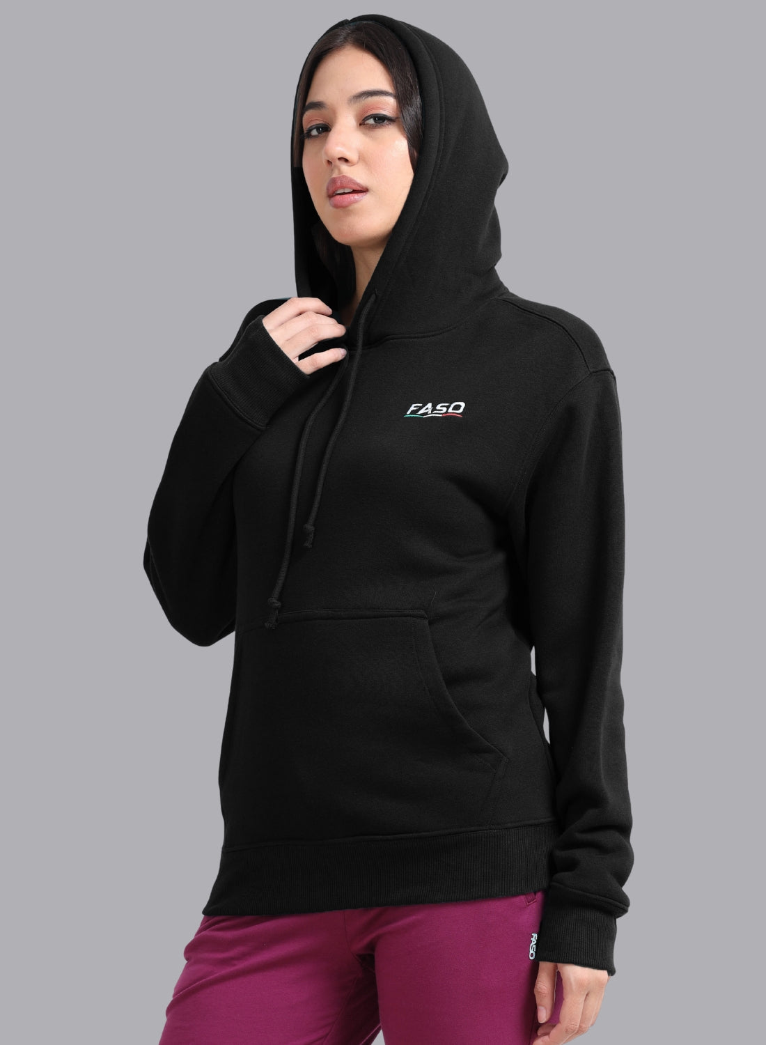 FASO Women’s Premium Fleece Oversize Hooded Sweatshirt