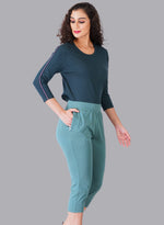 Faso Women's Cotton Loungewear Capri