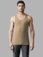 Faso Men's Super Combed Cotton Rib Color Vest Pack of 2