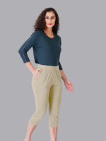 Faso Women's Cotton Capri Pants