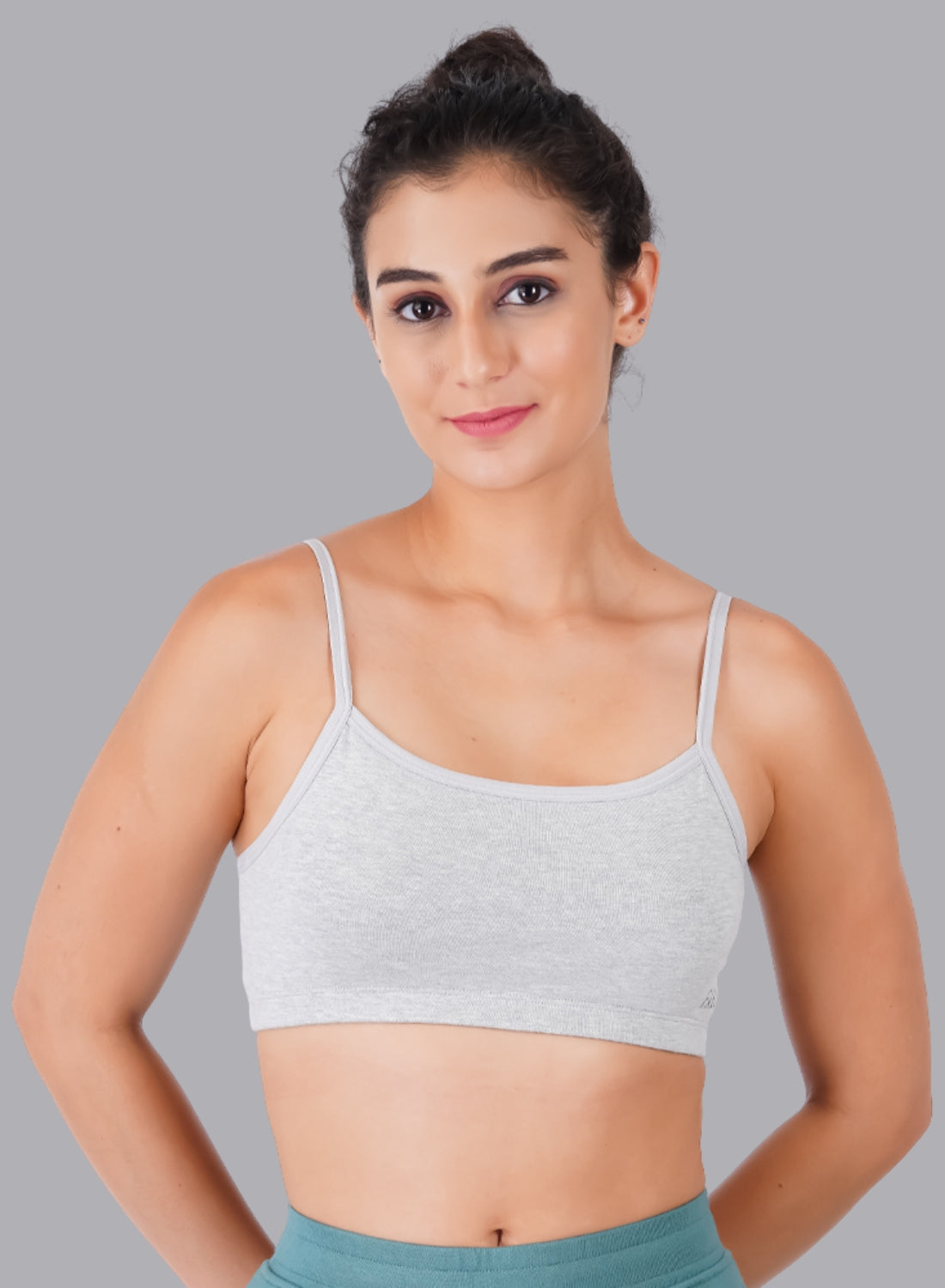 Faso Women's Cotton Beginners Bra with Strap