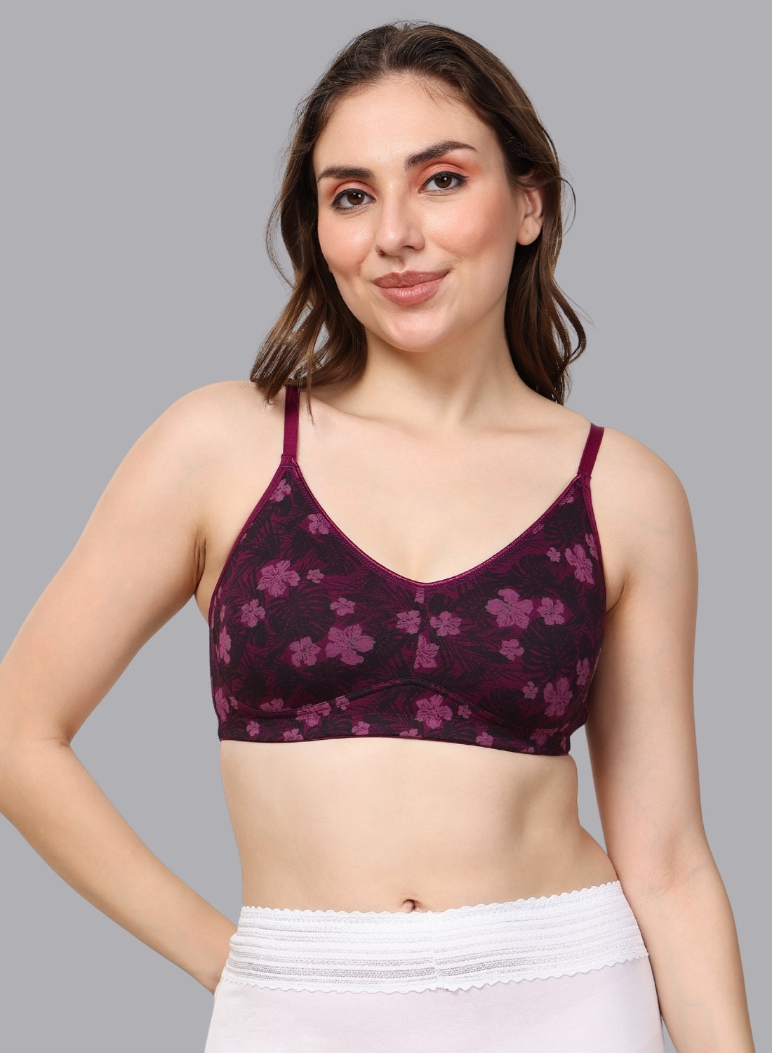 Faso Women's Cotton Printed Bra