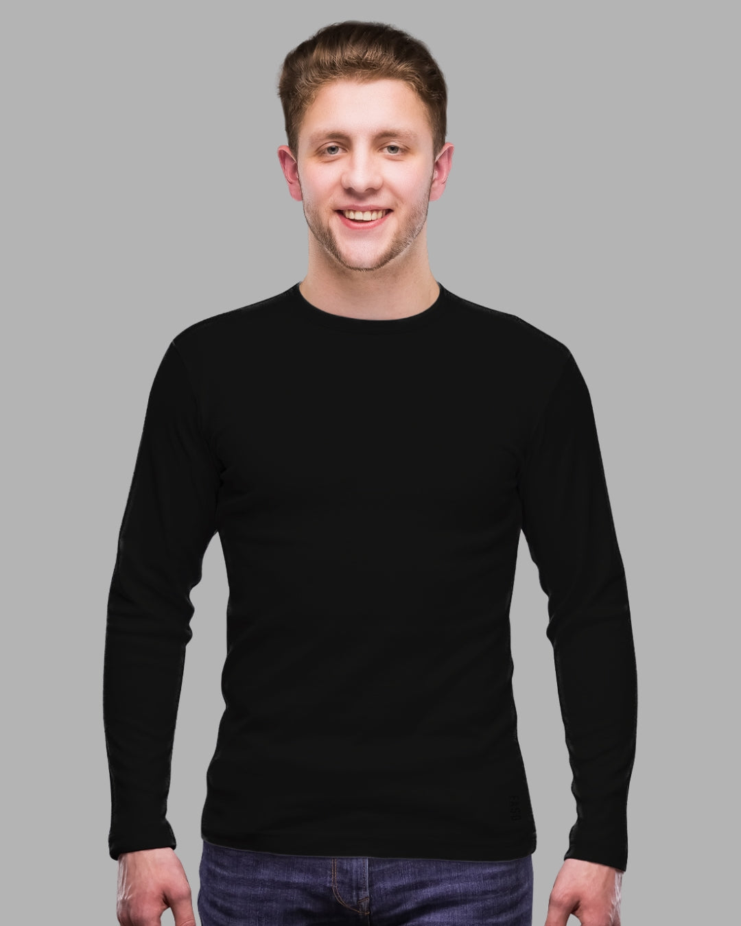 FASO Men’s Full Sleeve Cotton T-shirt Pack of 2