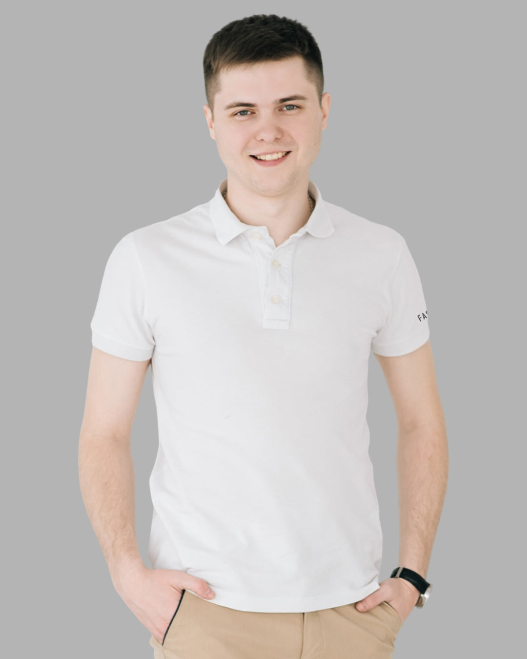 FASO Men's Polyester Polo T-shirt