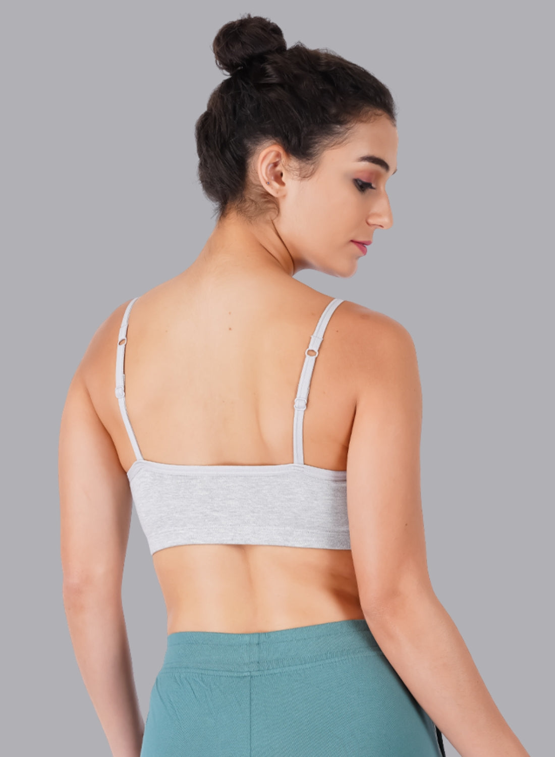 Faso Women's Cotton Beginners Bra with Strap